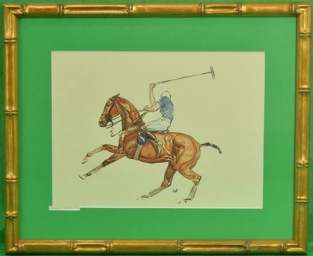 Paul Desmond Brown Polo Acquarello
