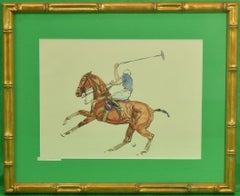 Paul Desmond Brown Polo Watercolour