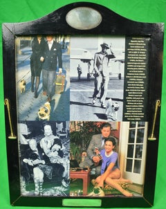 Cadre photo Polo Mallet en ébène avec plaques en sterling