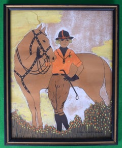 Vintage Equestrian Lady & Horse