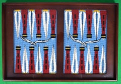 Hand-Needlepoint Nautical Lighthouse/ Sailboat Theme Backgammon Board