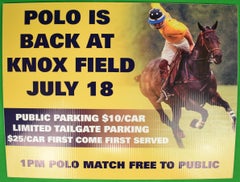 Polo Is Back At Knox Field July 18 Sign