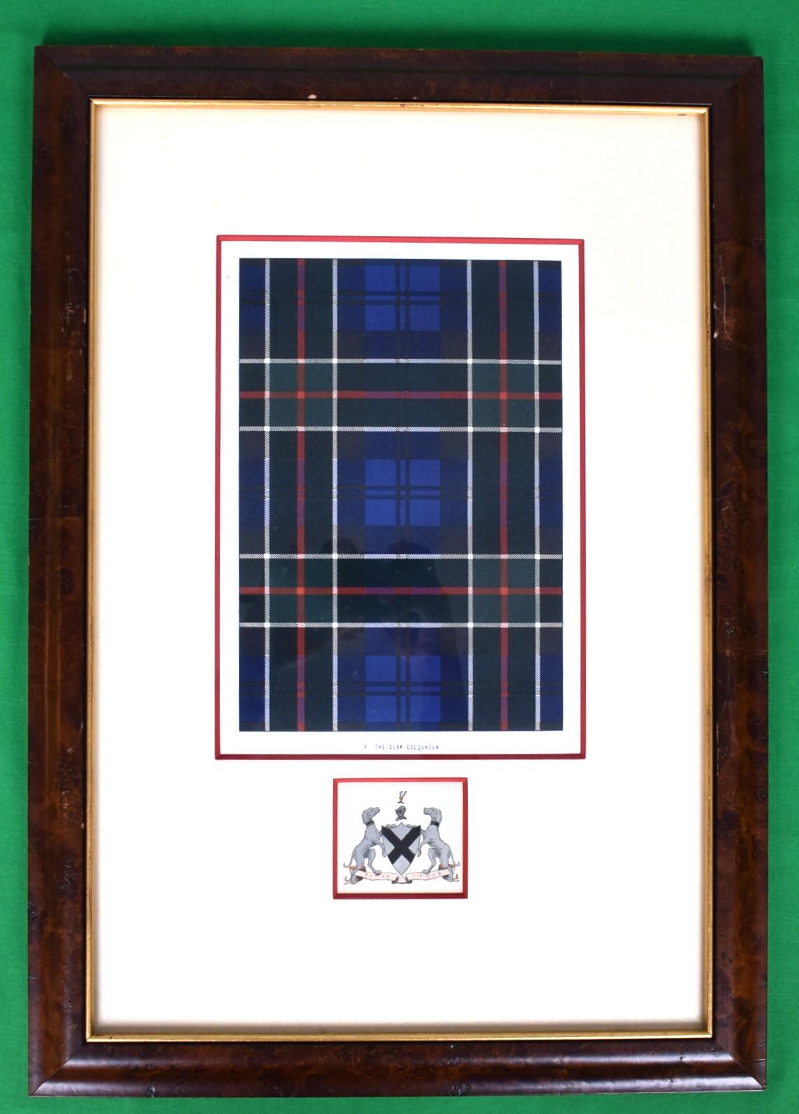Der Clan von Colquhoun X Gerahmte Tartan/ Wappen Herkunft: Die Susie Hilfig