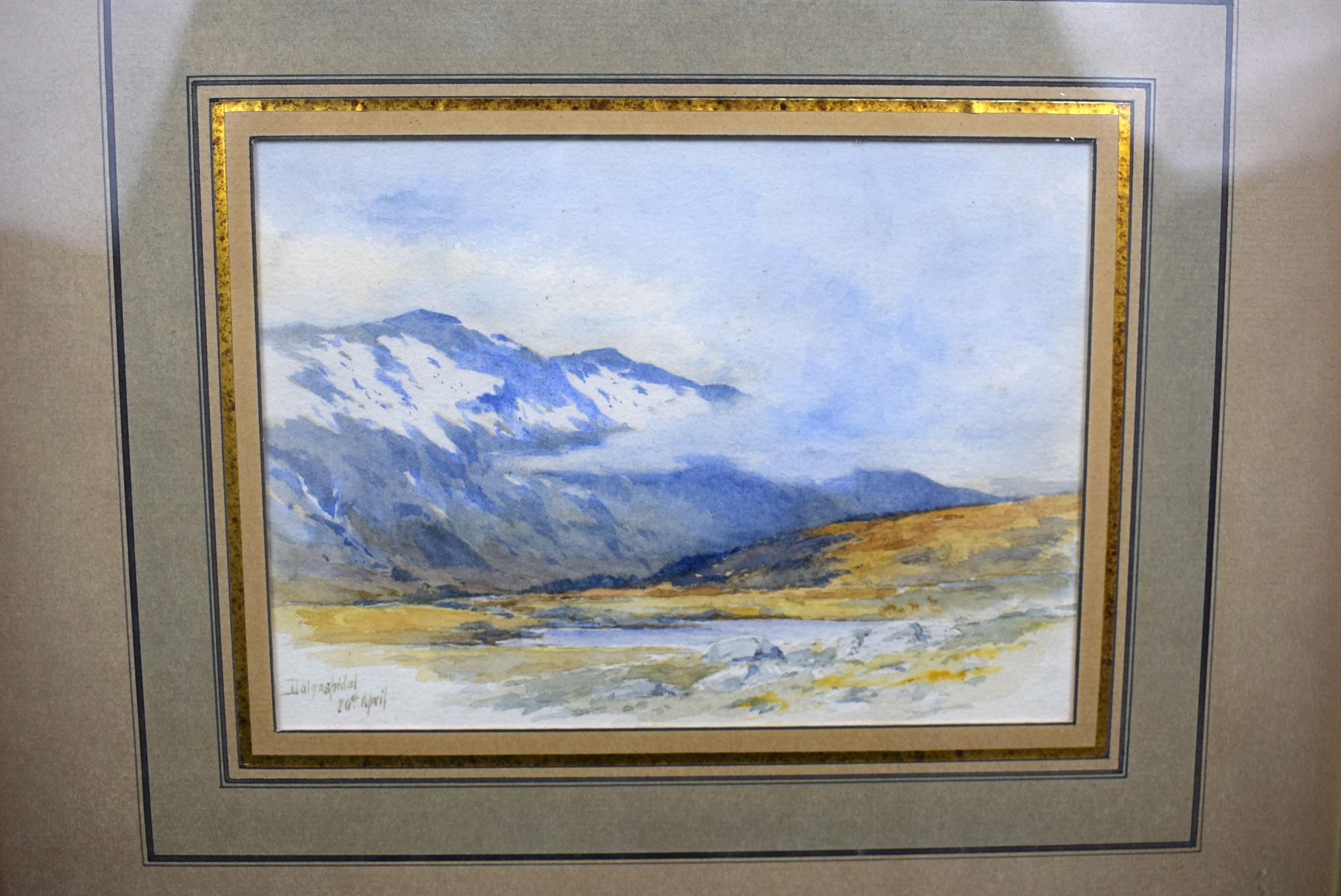 „Dalnaspidal Scottish Landscape Watercolour“ – Art von Unknown