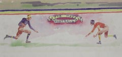 ""Das Pass-Fußball-Aquarell" von Paul Brown (1893-1958)