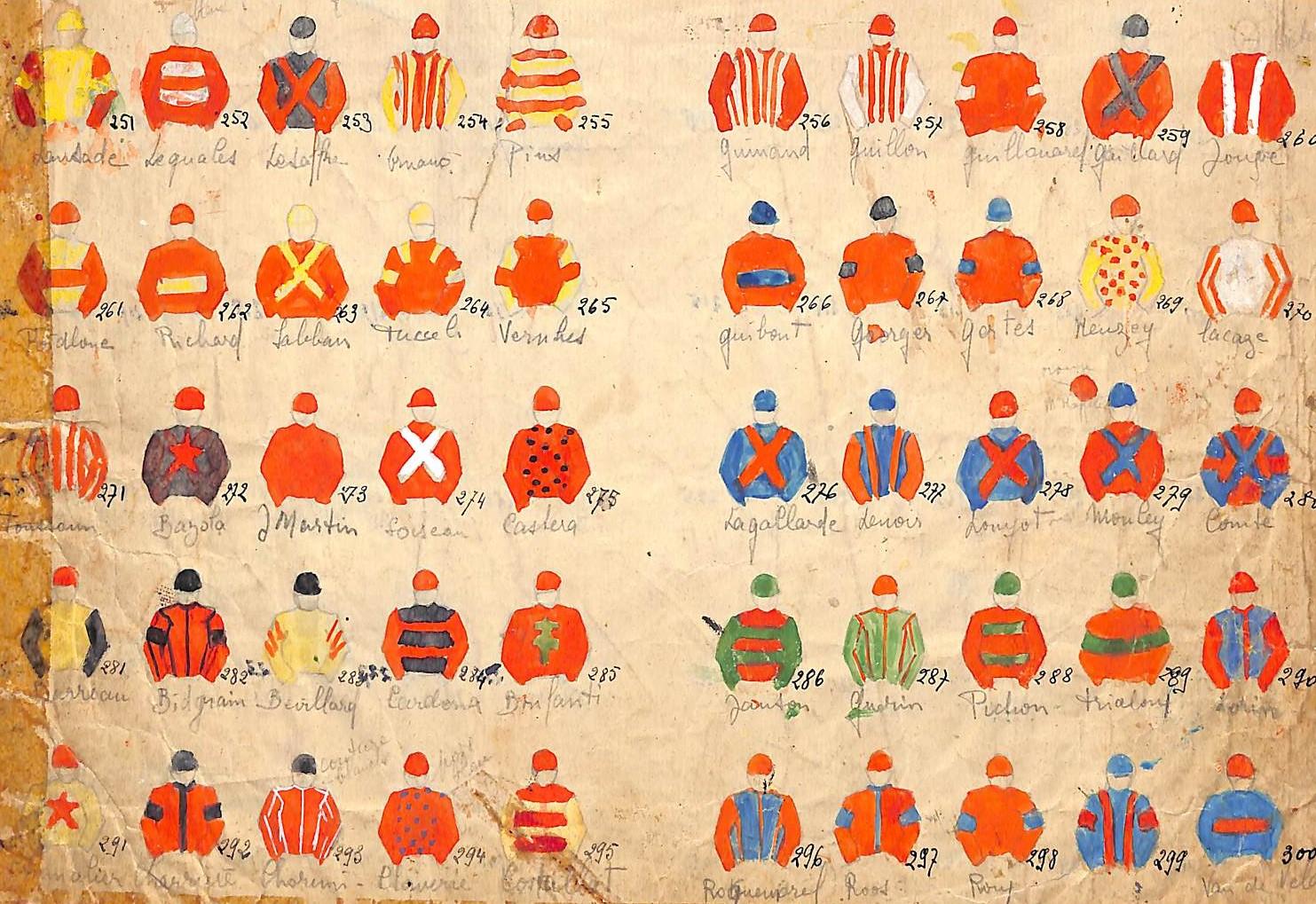 vintage jockey silks