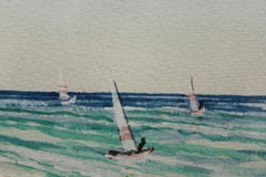 "Glitter Bay Beach House- Barbados" 1992 Watercolour by Clairmonte Mapp