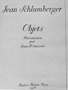 "Bijoux Et Objets De Jean Schlumberger" 1976 VREELAND, Diana [Bijoux]