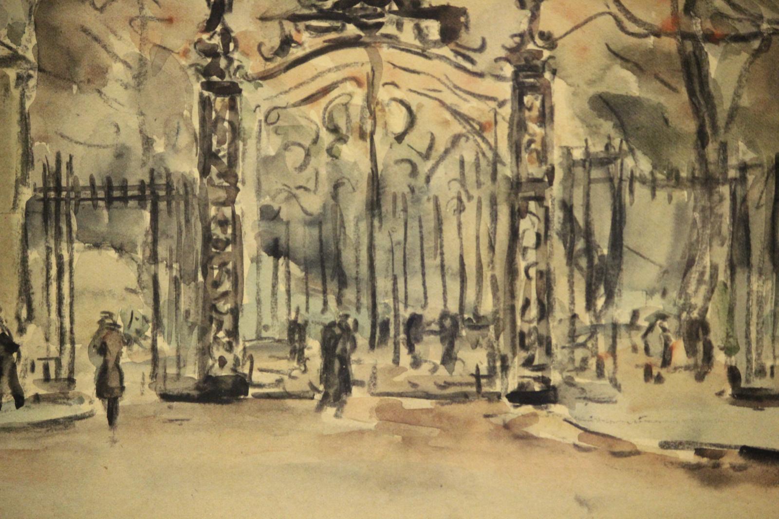 Scène de rue de Paris II en vente 3