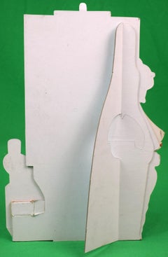 "Lanvin Paris Gift Set Arpege/ My Sin/ Crescendo w/ Black Poodle 3-D Advert Sign