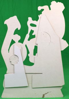 Lanvin Paris Arpege/ My Sin Perfume Advert Sign w/ Santa On Bicycle
