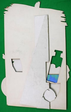 'Lanvin Paris Arpege/ My Sin Gift Set c1950s Advert Sign w/ Cat On Bicycle"