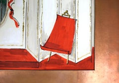 Lanvin Paris Salon Interior - Aquarelle avec gouache - Intérieur