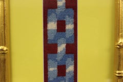 ""13 boucles d'aiguilles"" avec cadre en bambou doré