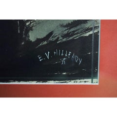 Abercrombie & Fitch c1935 Camping Gouache Signed E.V. Hilleary