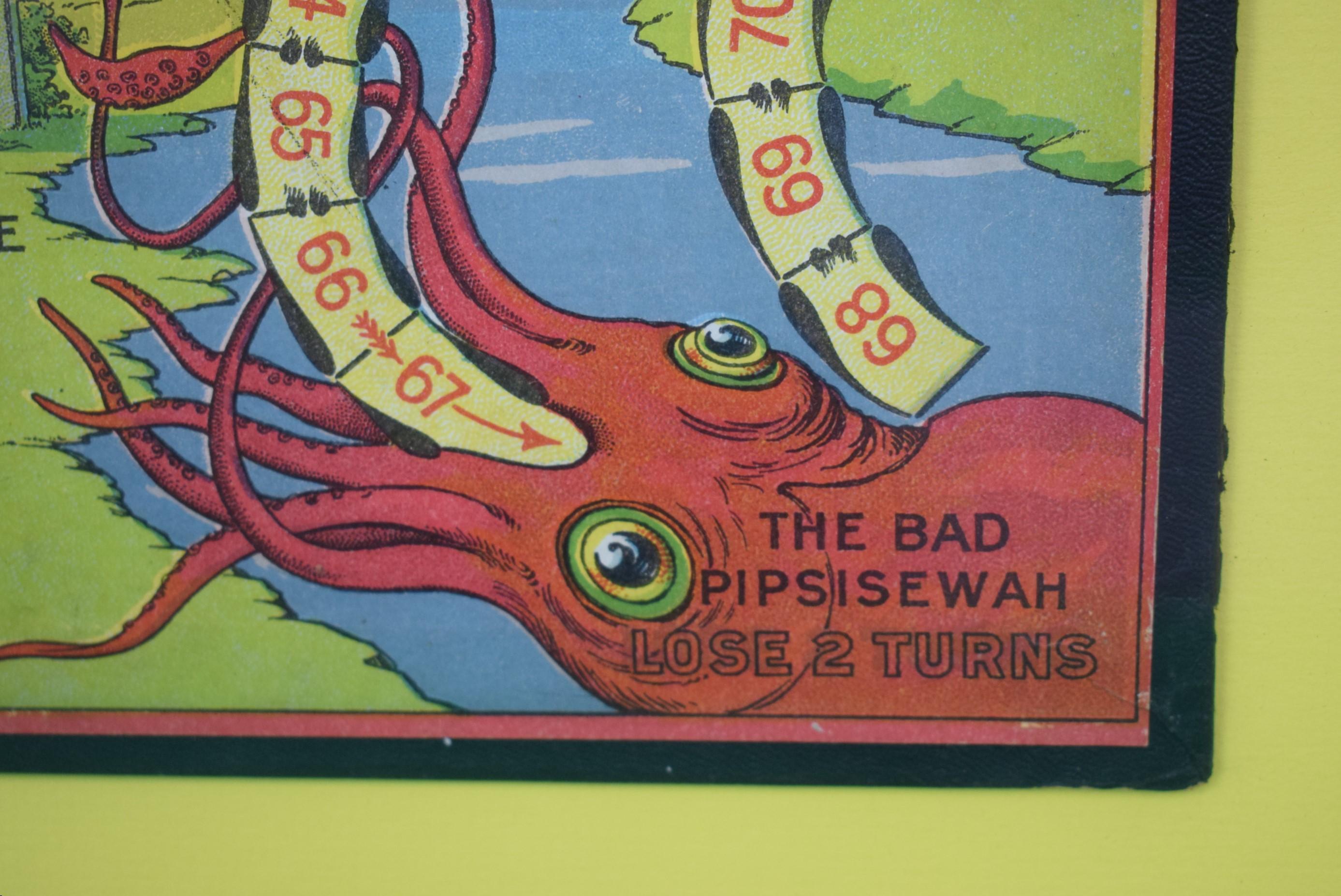 „Uncle Wiggily''s Bungalow c1916 Gerahmtes Board-Spiel“ im Angebot 2