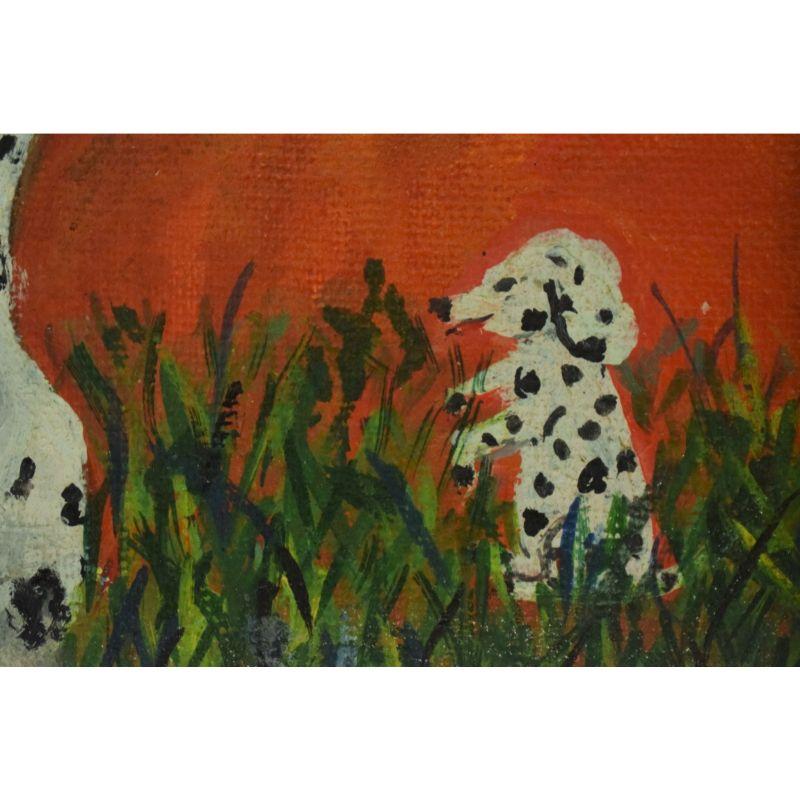 Dalmatians Oil on Canvas For Sale 2