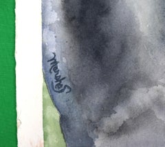 Three English Jockeys/ Horse Racing Watercolour