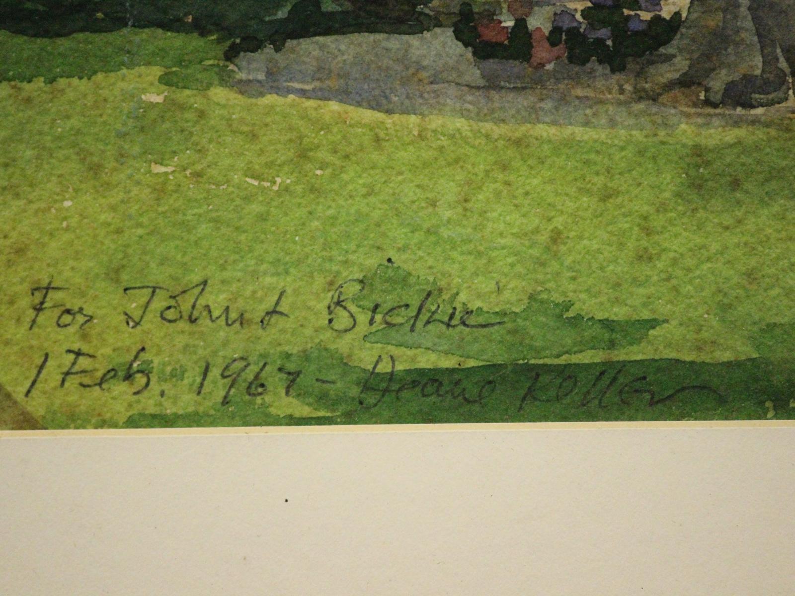 „Tropische Residenz mit Banyan-Baum“, Aquarell von Deane Keller, ca. 1967 im Angebot 4