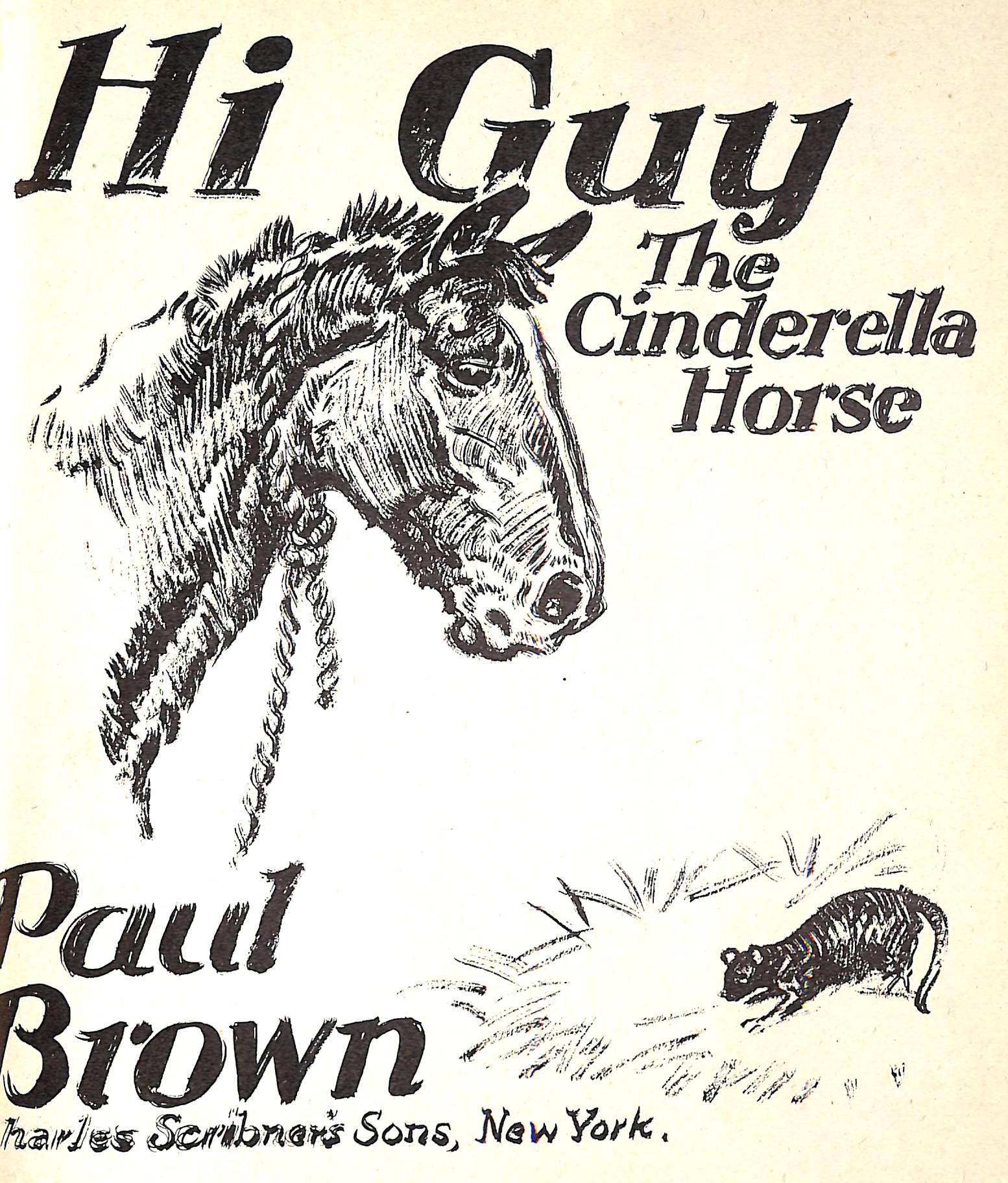 Original 1944 Pencil Drawing From Hi, Guy! The Cinderella Horse By Paul Brown 2 For Sale 4