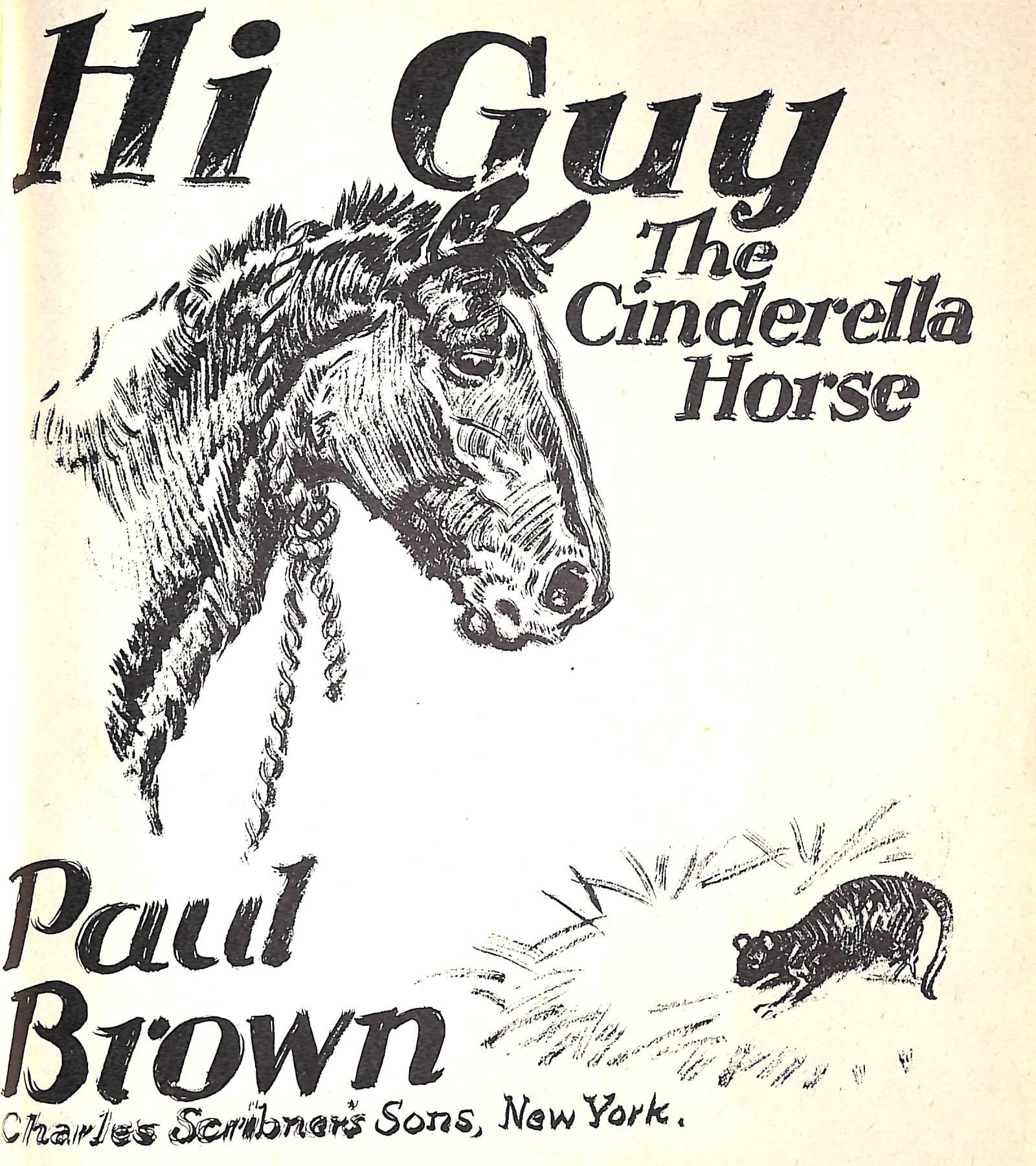 Original 1944 Pencil Drawing From Hi, Guy! The Cinderella Horse By Paul Brown 3 For Sale 4