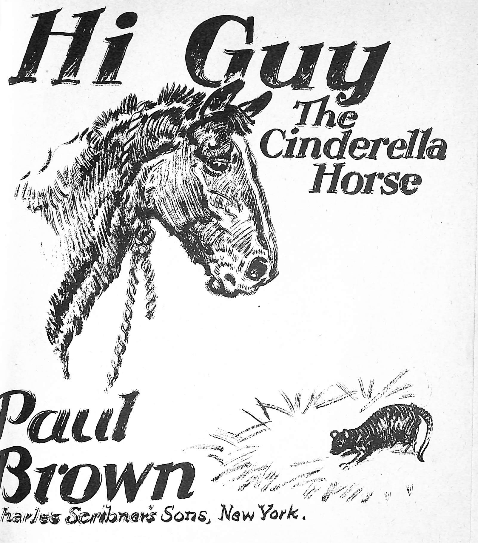 Original 1944 Pencil Drawing From Hi, Guy! The Cinderella Horse By Paul Brown 4 For Sale 4