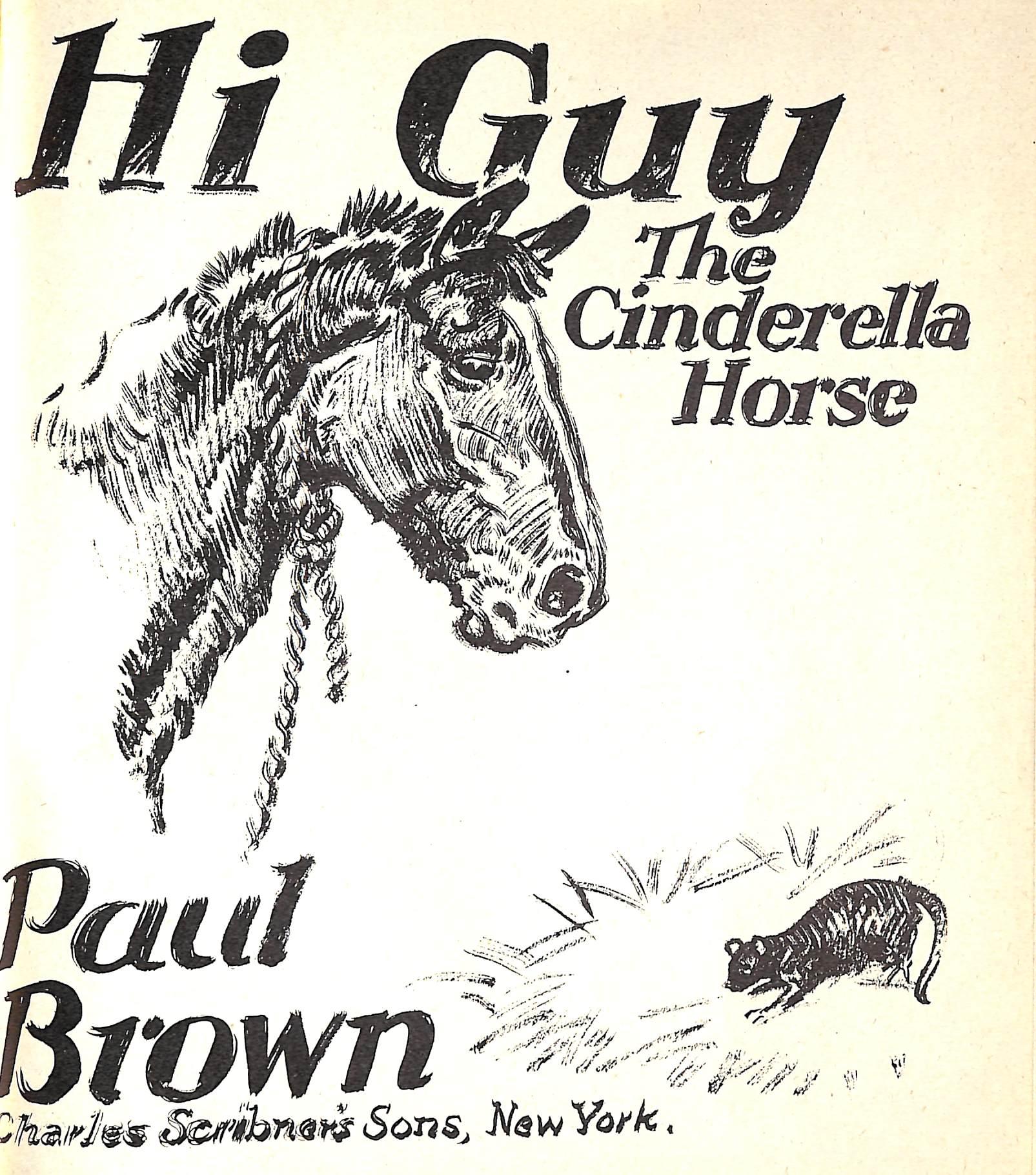 Original 1944 Pencil Drawing From Hi, Guy! The Cinderella Horse By Paul Brown 6 For Sale 4
