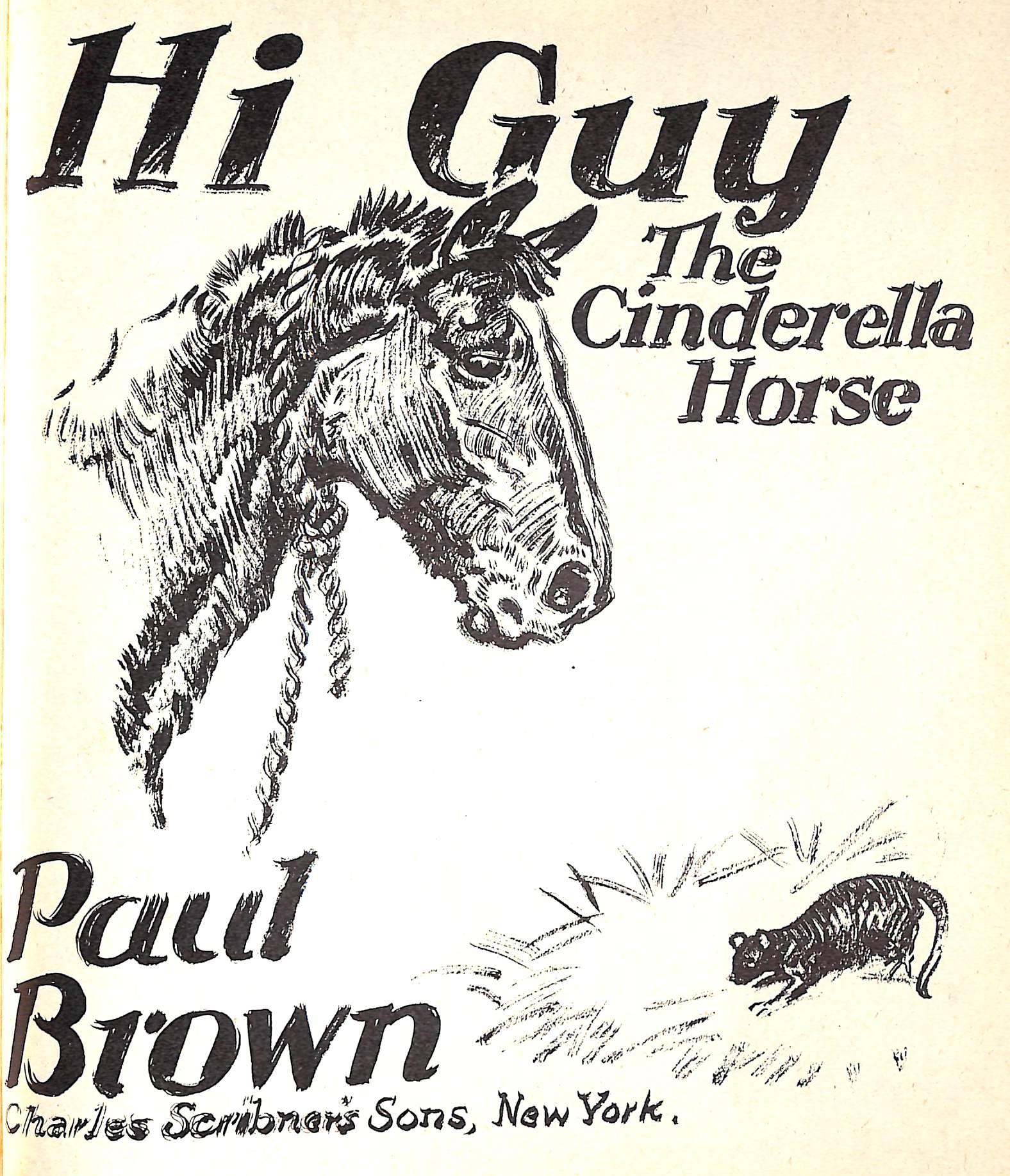 Original 1944 Pencil Drawing From Hi, Guy! The Cinderella Horse By Paul Brown 7 For Sale 4