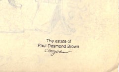 Drawing original au crayon de 1944 « Bonjour, Guy ! Le cheval de Cinderella par Paul Brown 8