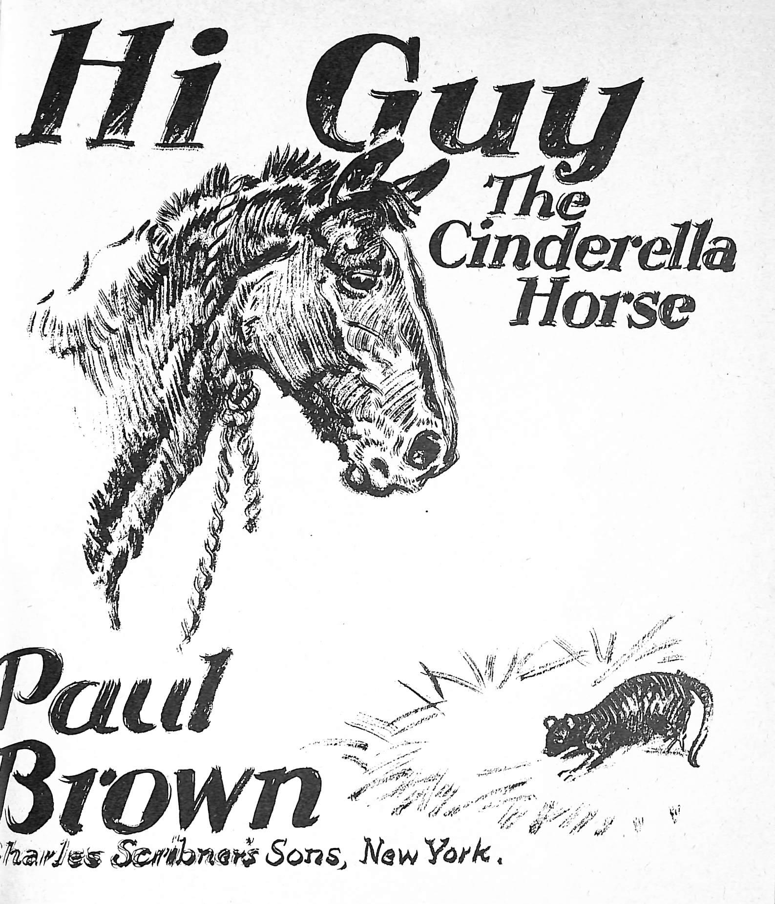 Original 1944 Pencil Drawing From Hi, Guy! The Cinderella Horse By Paul Brown 8 For Sale 5