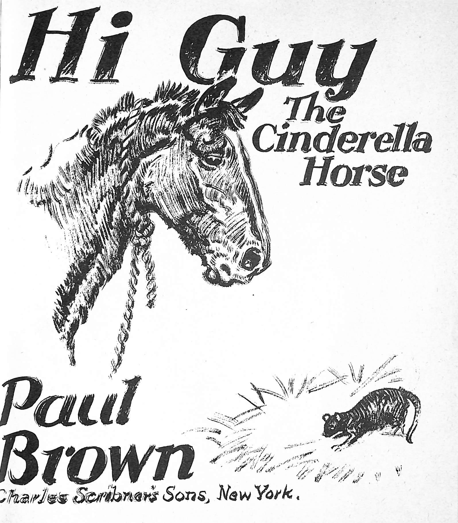Original 1944 Pencil Drawing From Hi, Guy! The Cinderella Horse By Paul Brown 10 For Sale 4