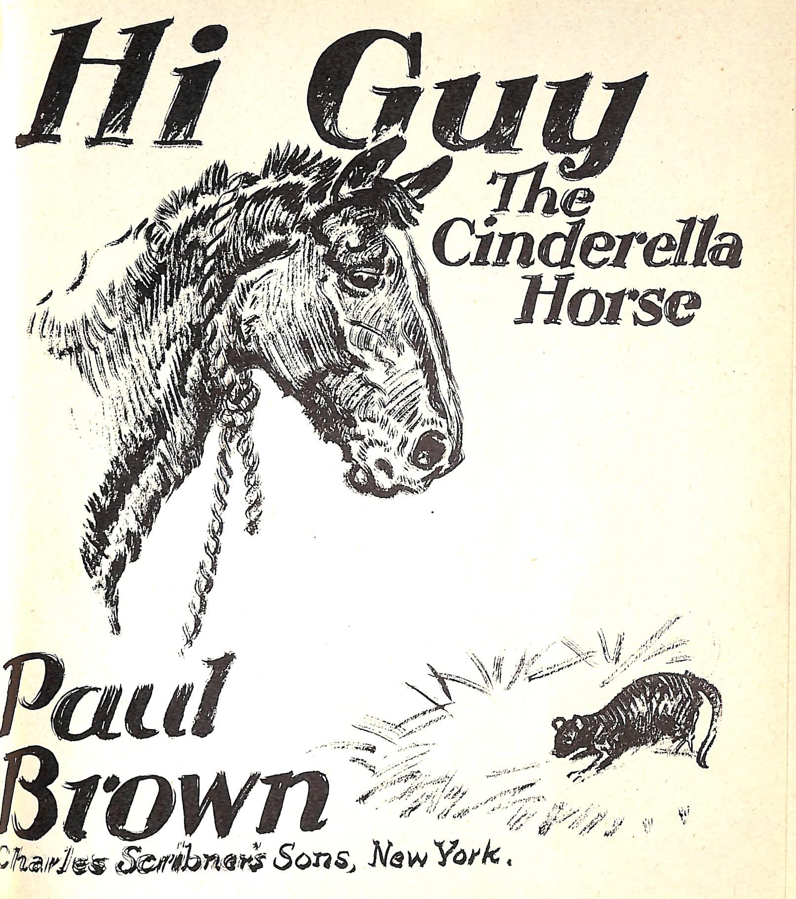 Original 1944 Pencil Drawing From Hi, Guy! The Cinderella Horse By Paul Brown 11 For Sale 3