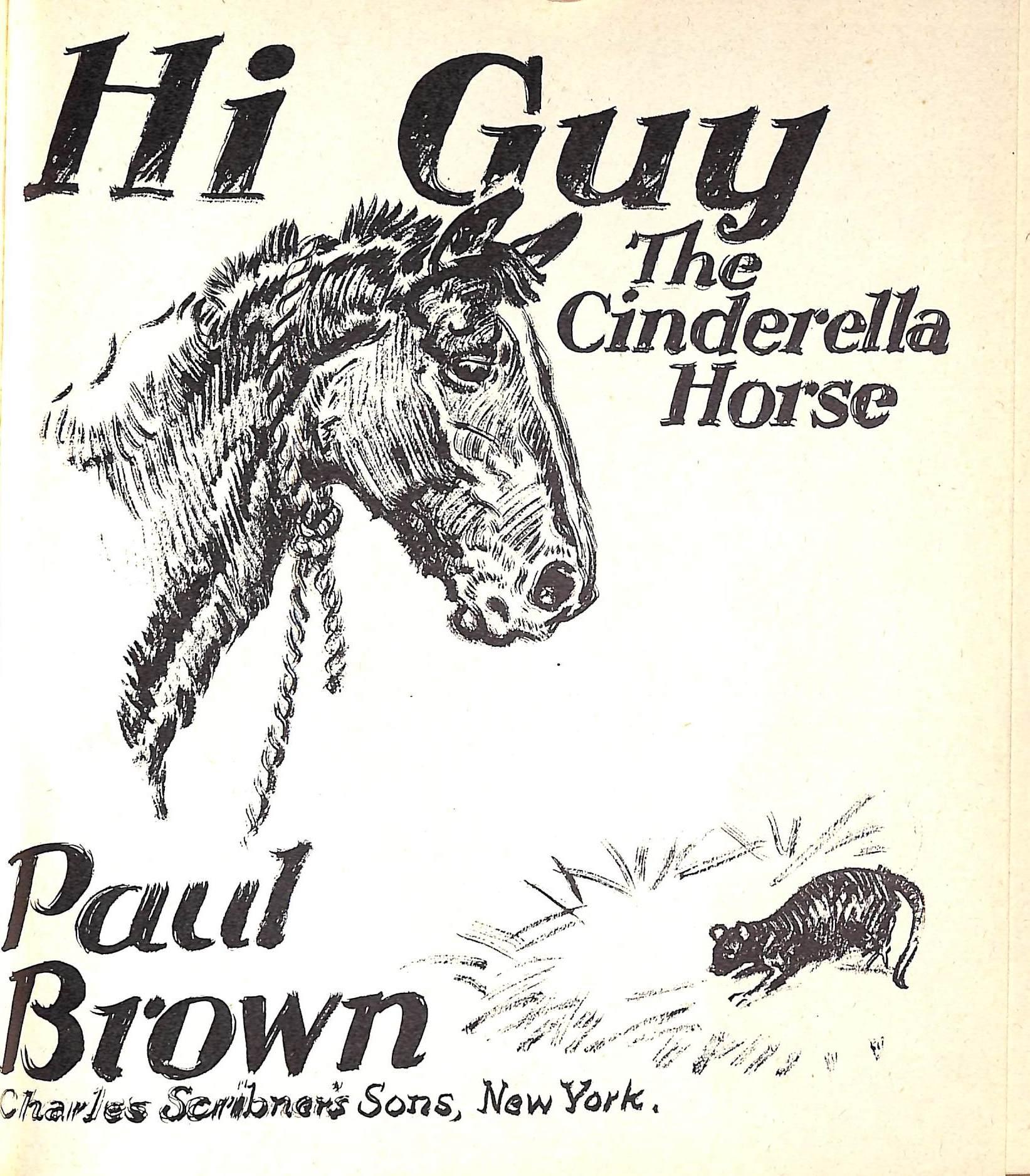 Original 1944 Pencil Drawing From Hi, Guy! The Cinderella Horse By Paul Brown 12 For Sale 5