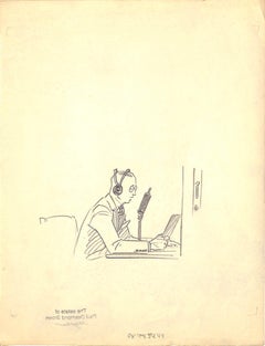 Original-Bleistiftzeichnung von 1944 aus Hi, Guy! Das Cinderella-Pferd von Paul Brown 13