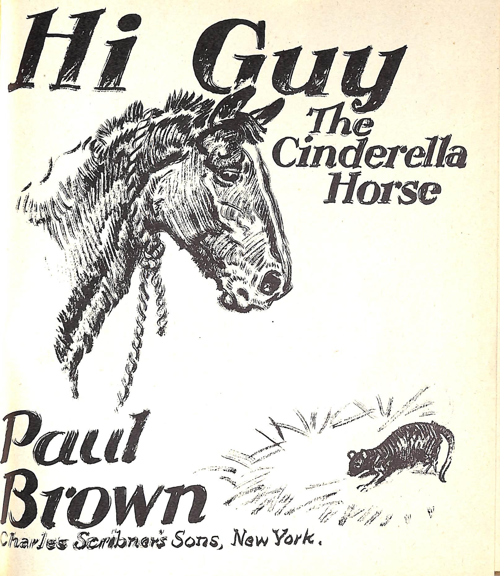 Original 1944 Pencil Drawing From Hi, Guy! The Cinderella Horse By Paul Brown 15 For Sale 4