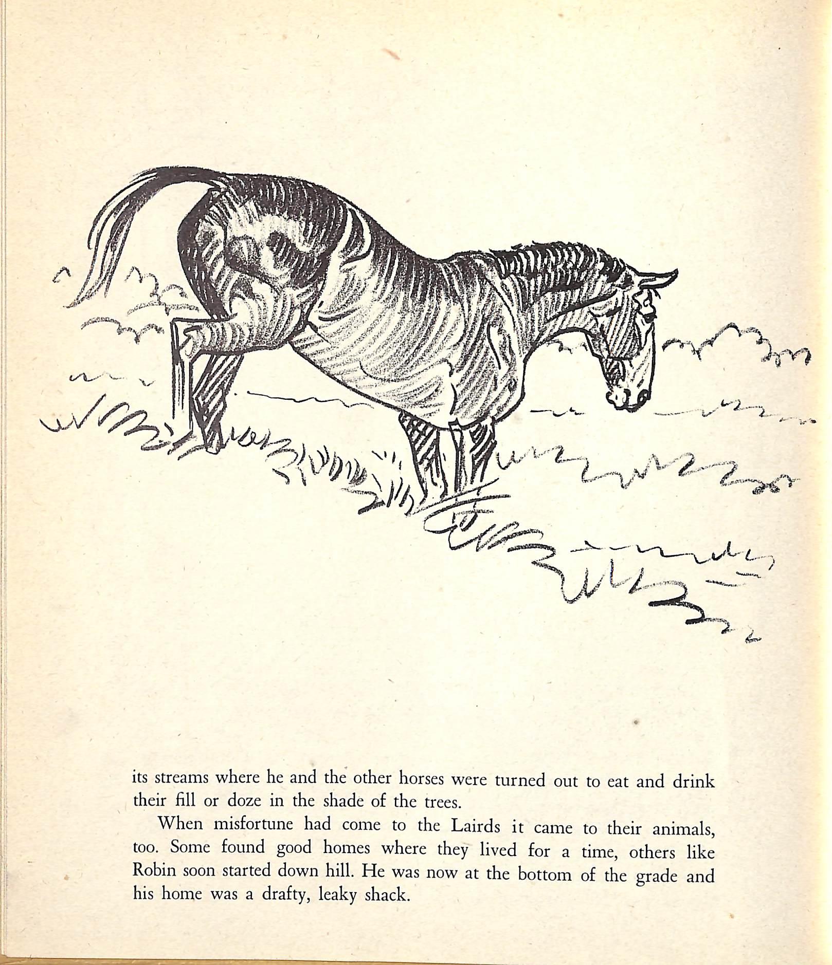 Original 1944 Pencil Drawing From Hi, Guy! The Cinderella Horse By Paul Brown 18 For Sale 1