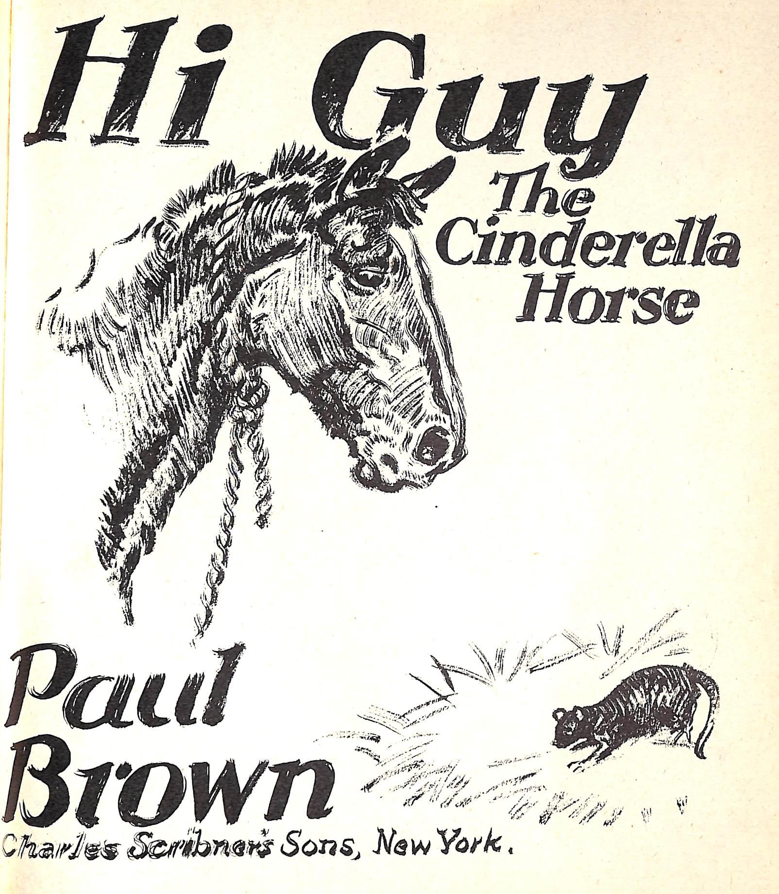 Original 1944 Pencil Drawing From Hi, Guy! The Cinderella Horse By Paul Brown 18 For Sale 2