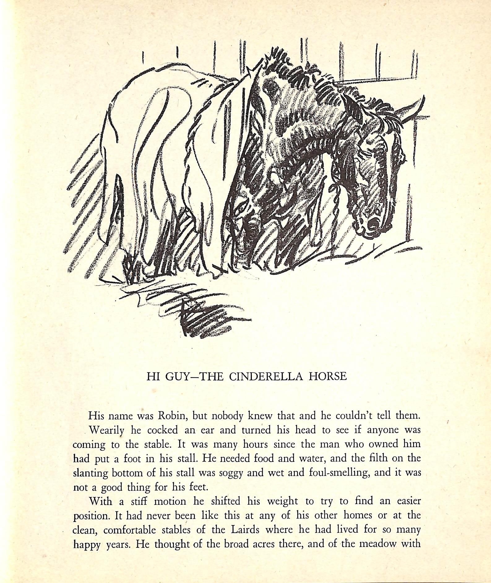 Original 1944 Pencil Drawing From Hi, Guy! The Cinderella Horse By Paul Brown 19 For Sale 3