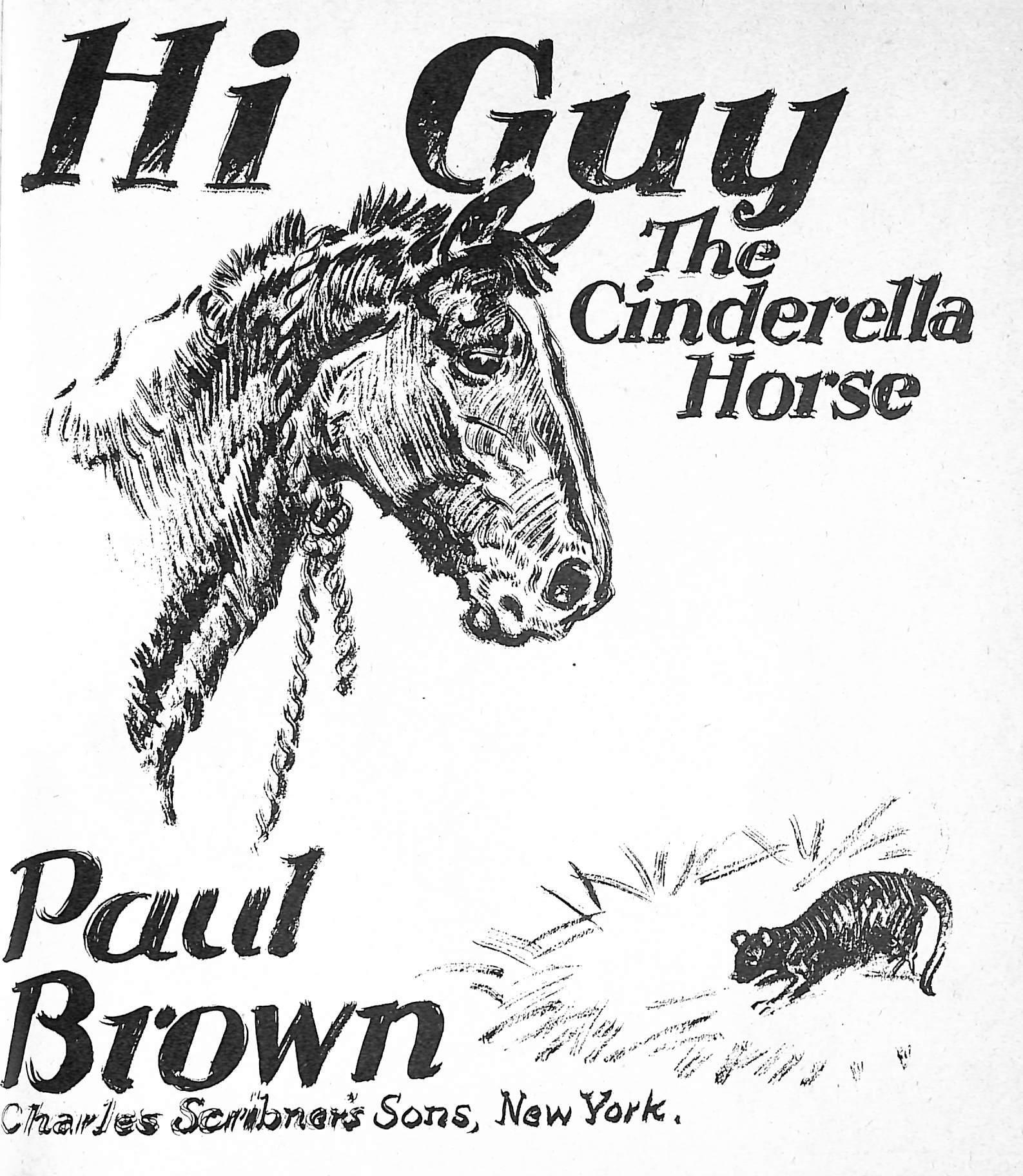 Original 1944 Pencil Drawing From Hi, Guy! The Cinderella Horse By Paul Brown 19 For Sale 4