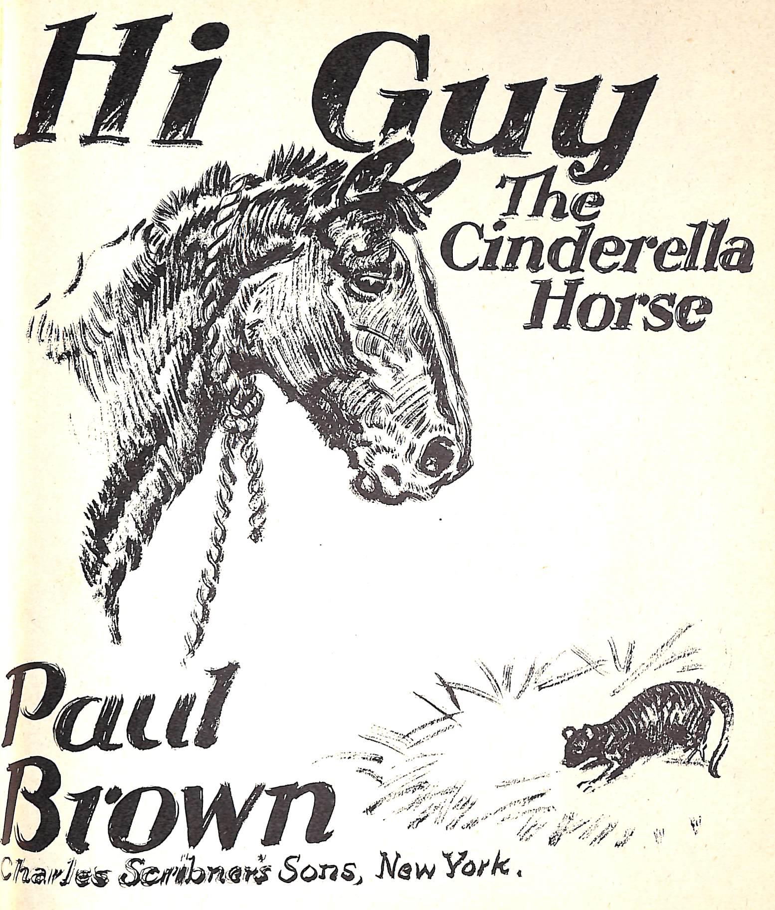 Original 1944 Pencil Drawing From Hi, Guy! The Cinderella Horse By Paul Brown 22 For Sale 4
