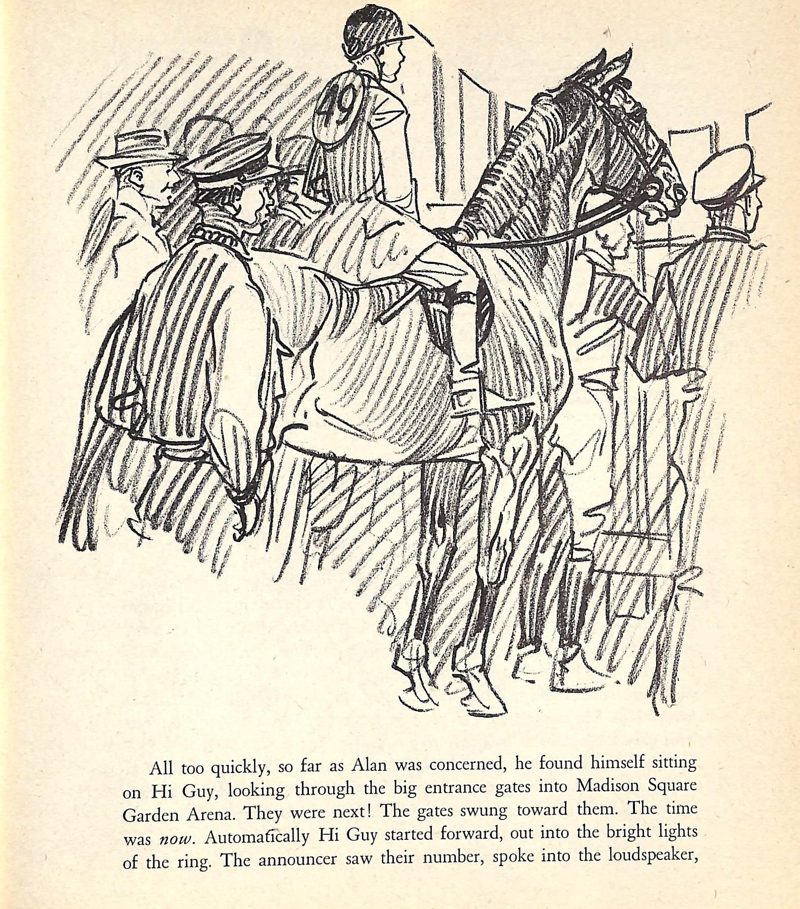 Original-Bleistiftzeichnung von 1944 aus Hi, Guy! Das Cinderella-Pferd von Paul Brown 22 im Angebot 3