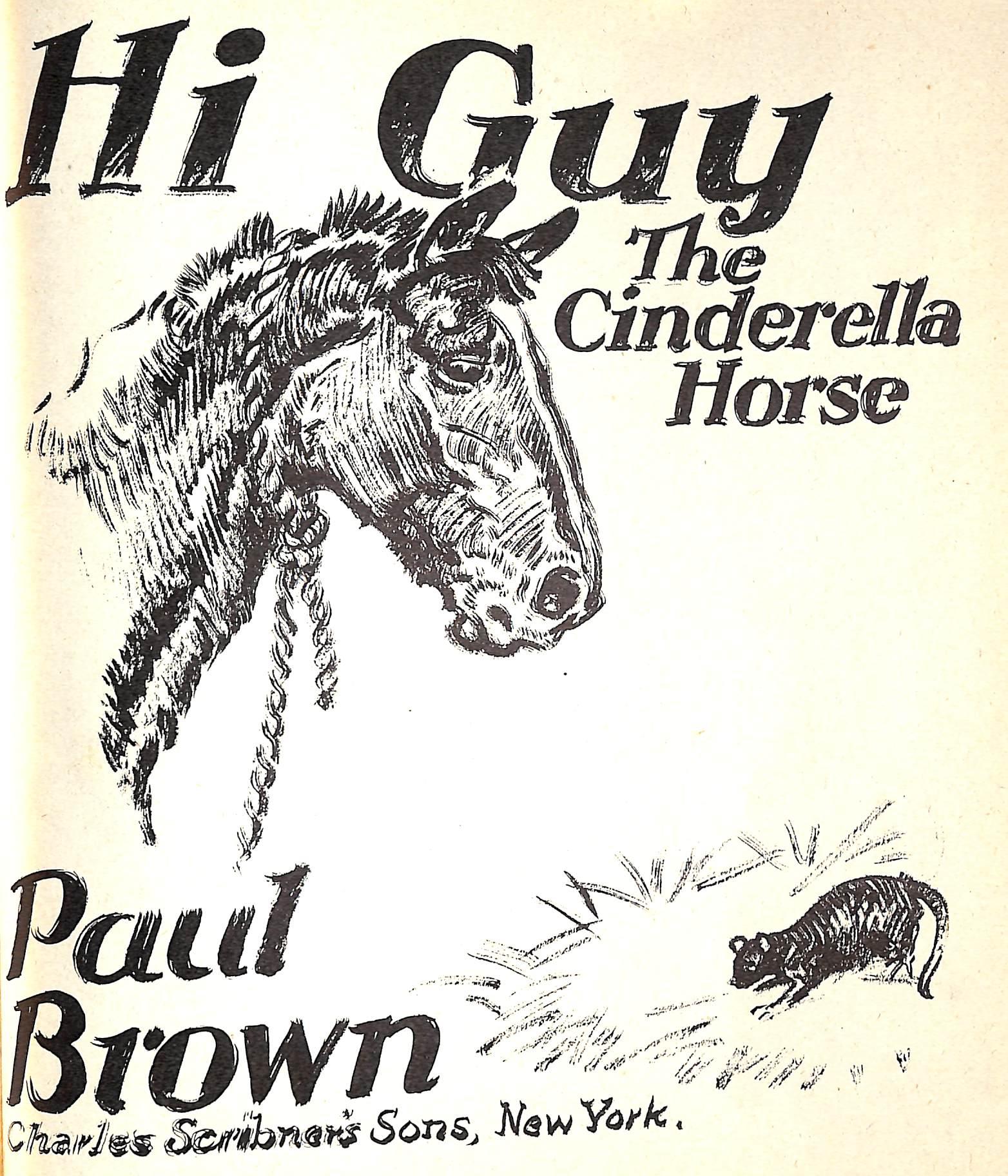 Original 1944 Pencil Drawing From Hi, Guy! The Cinderella Horse By Paul Brown 23 For Sale 2