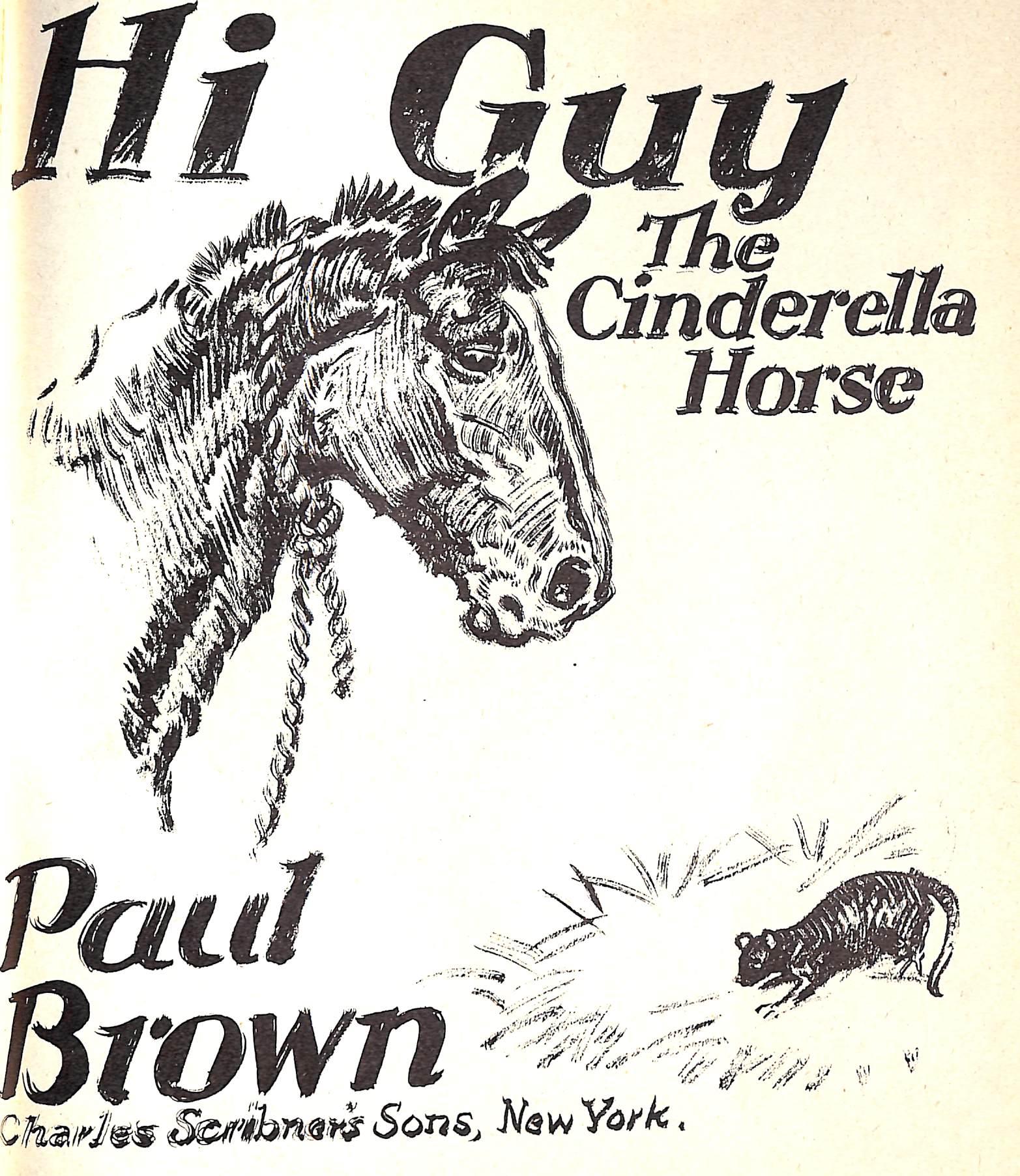 Original 1944 Pencil Drawing From Hi, Guy! The Cinderella Horse By Paul Brown 24 For Sale 3