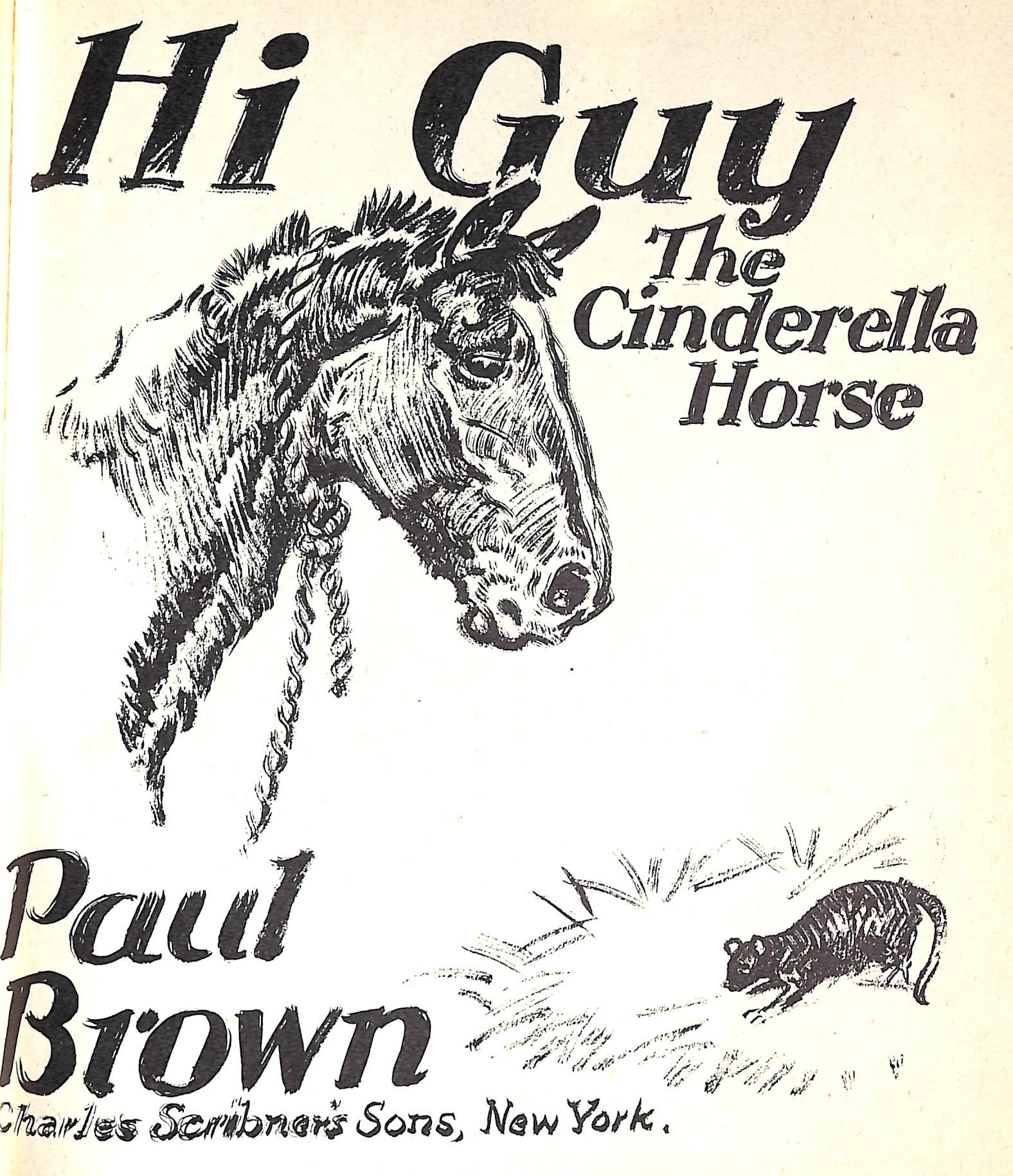 Original 1944 Pencil Drawing From Hi, Guy! The Cinderella Horse By Paul Brown 25 For Sale 4