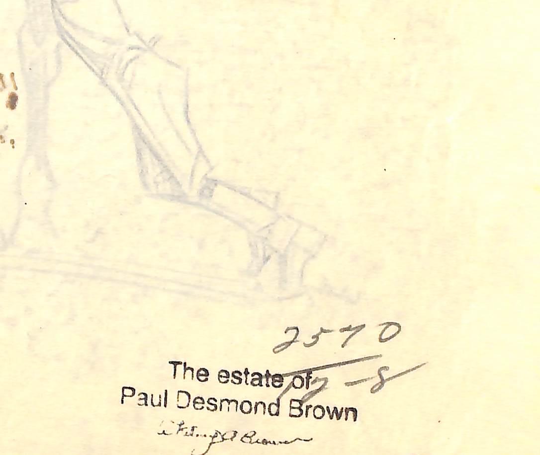 Original-Bleistiftzeichnung von 1944 aus Hi, Guy! Das Cinderella-Pferd von Paul Brown 26 im Angebot 1