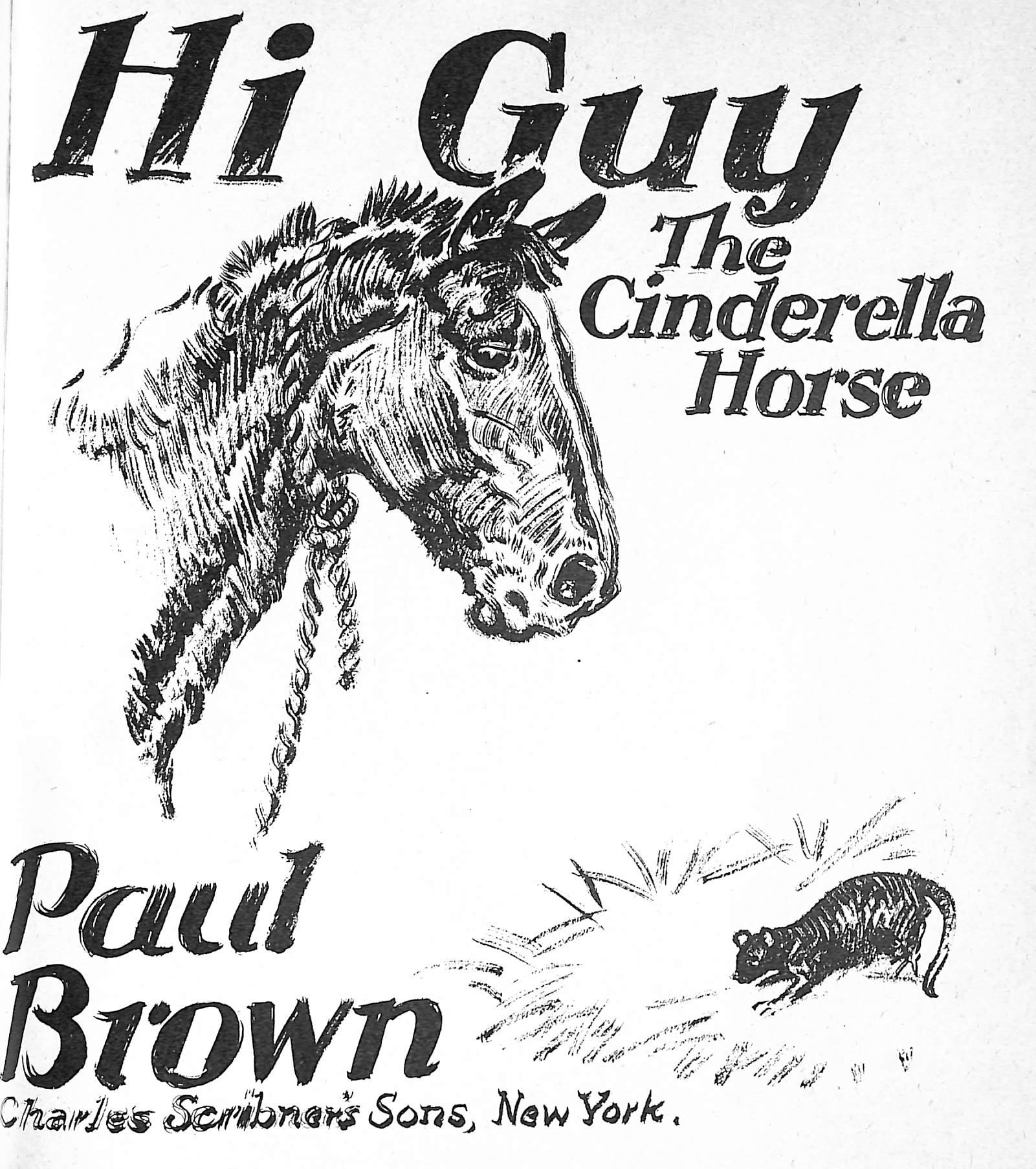 Original 1944 Pencil Drawing From Hi, Guy! The Cinderella Horse By Paul Brown 27 For Sale 4