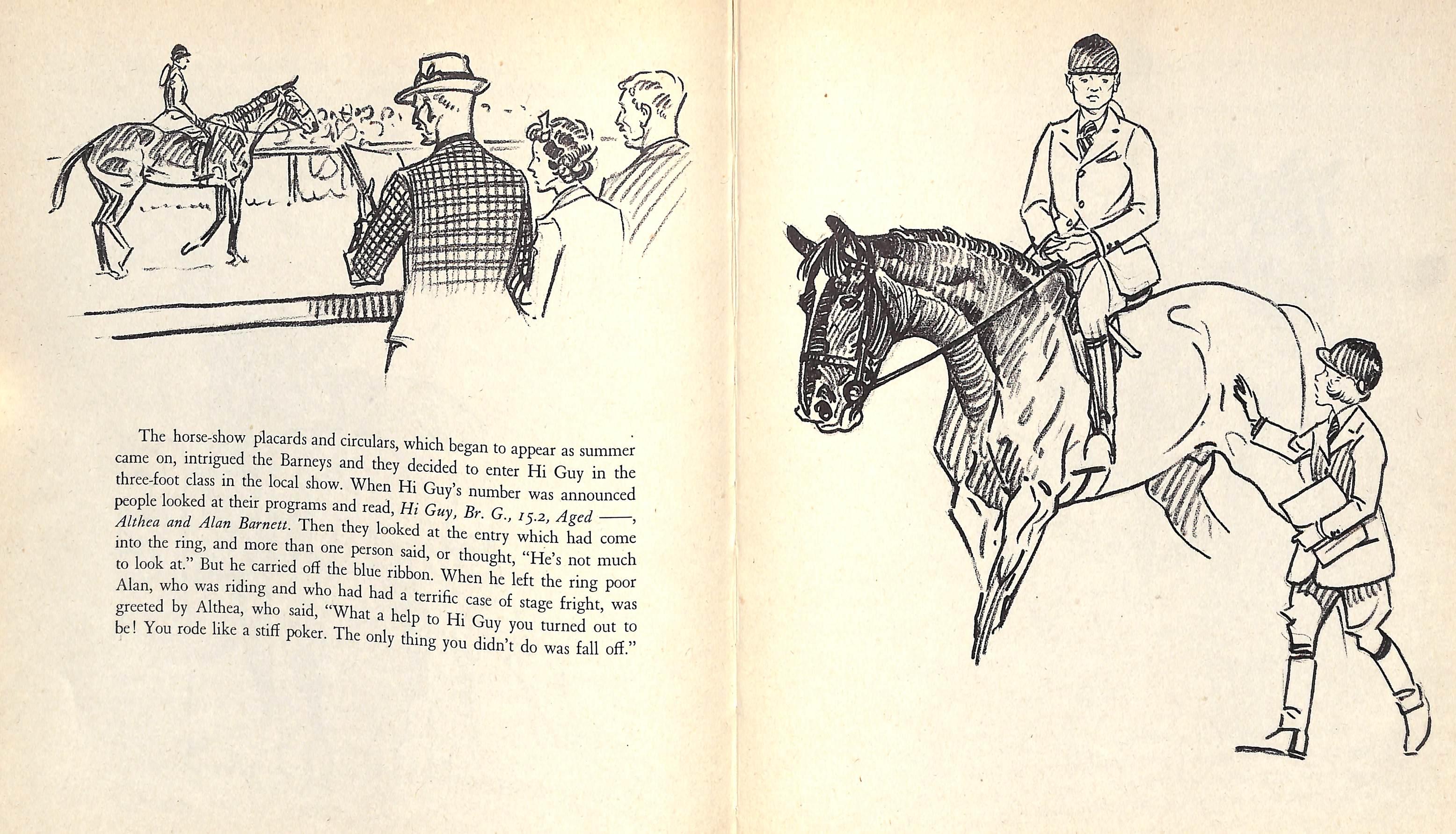 Original-Bleistiftzeichnung von 1944 aus Hi, Guy! Das Cinderella-Pferd von Paul Brown, 27 im Angebot 3