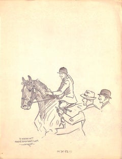 Retro Original 1944 Pencil Drawing From Hi, Guy! The Cinderella Horse By Paul Brown 29