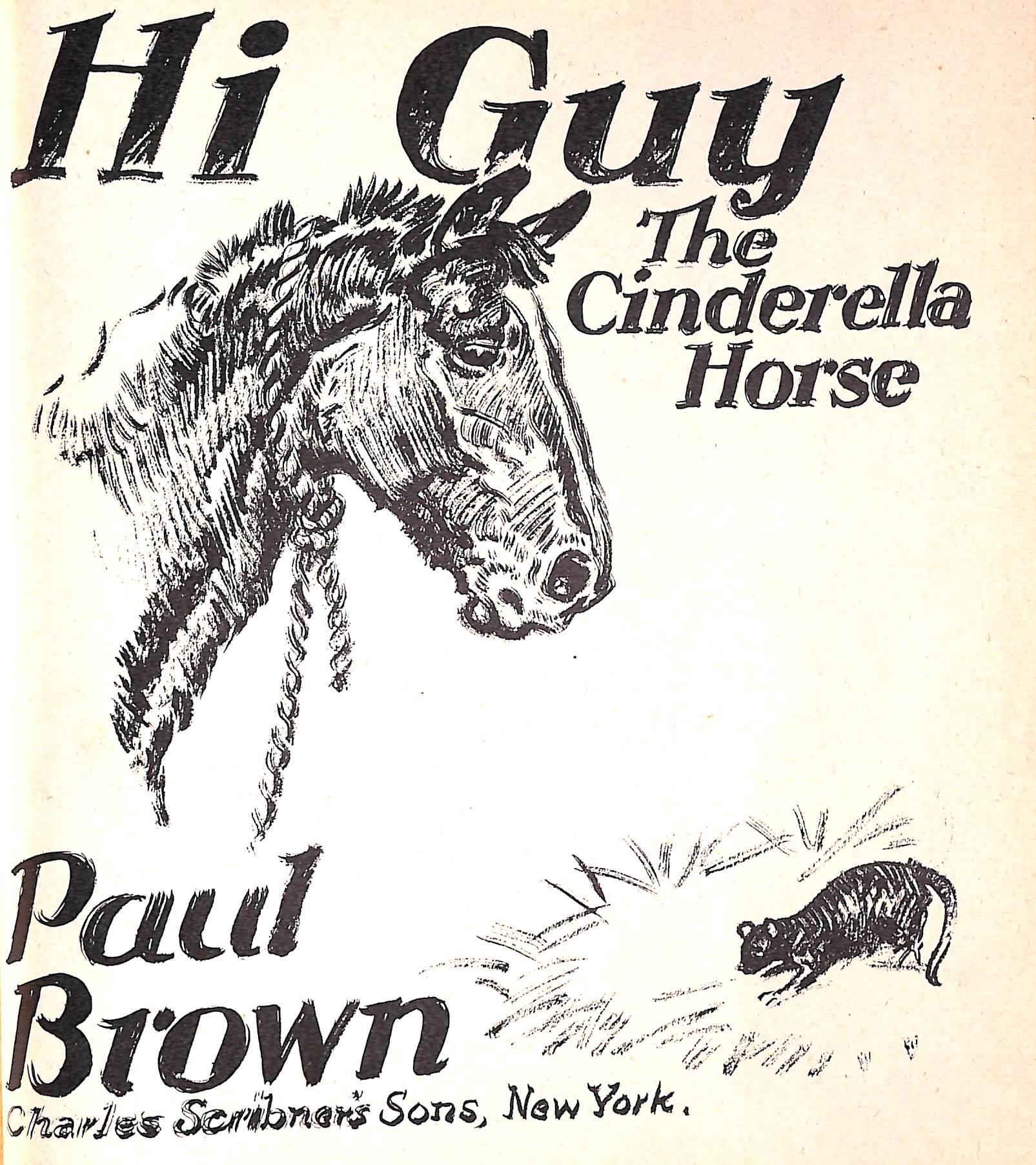 Original 1944 Pencil Drawing From Hi, Guy! The Cinderella Horse By Paul Brown 29 For Sale 4