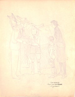 Original 1944 Pencil Drawing From Hi, Guy! The Cinderella Horse By Paul Brown 30